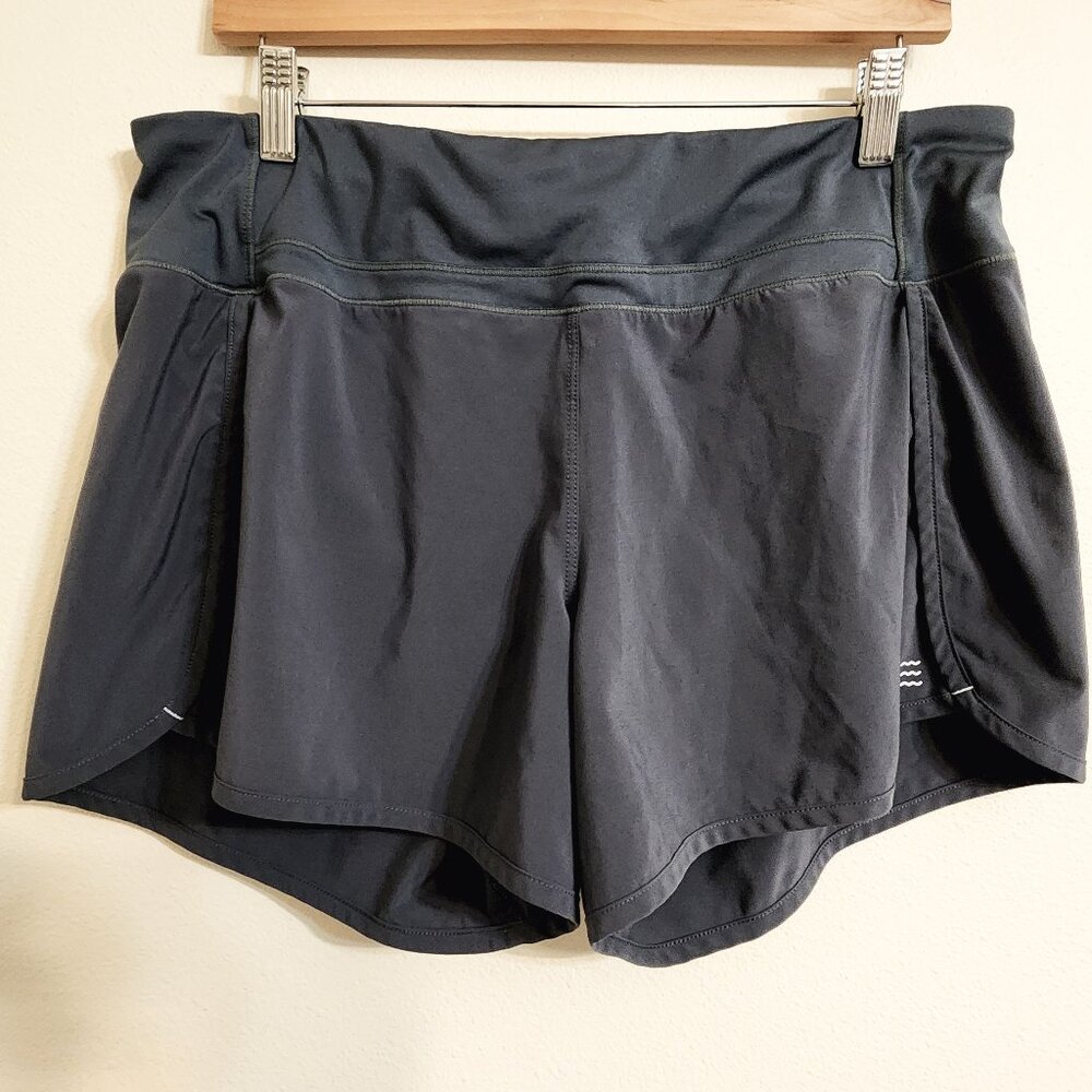 Free Fly Women's Size Large Blue Bamboo Breeze Shorts Activewear
